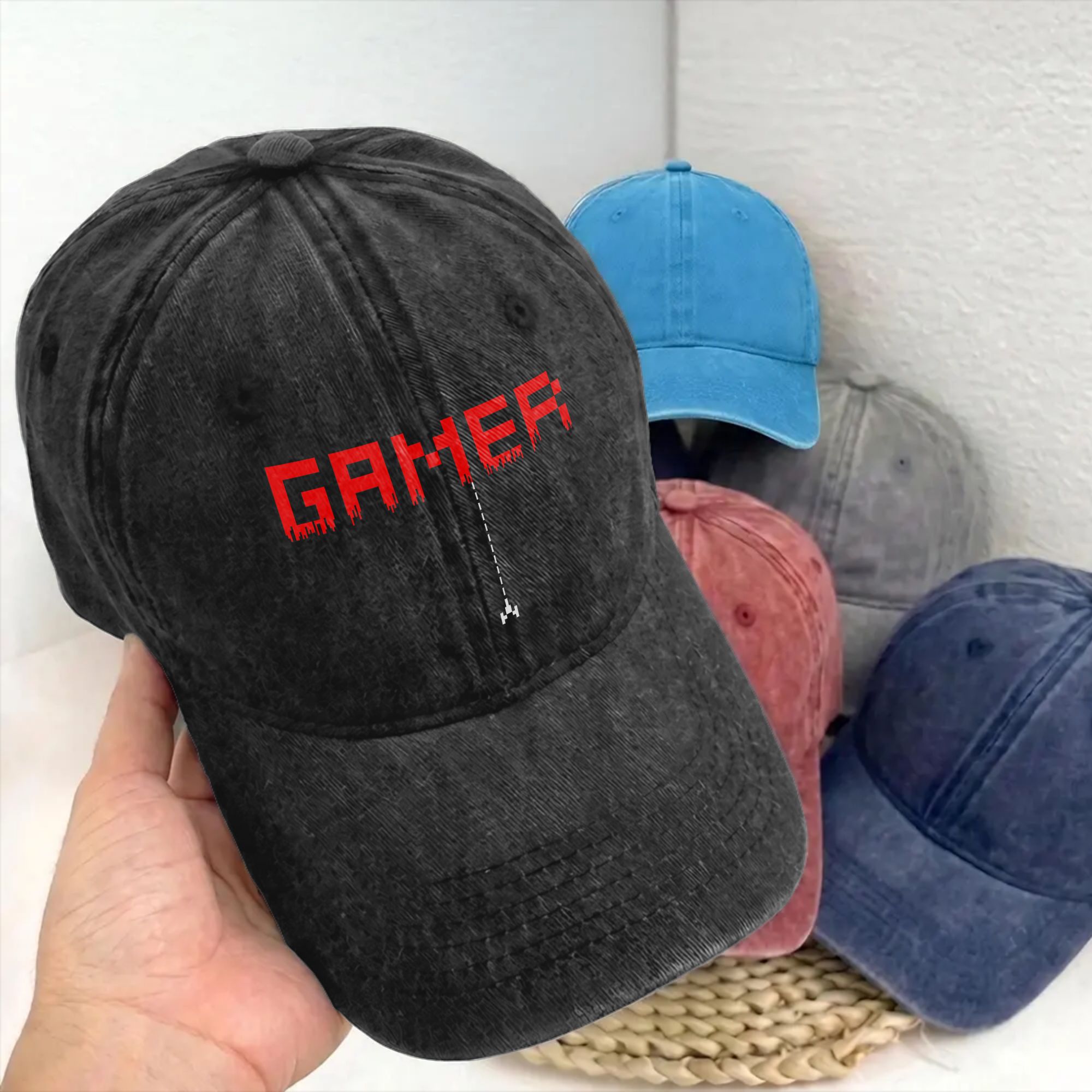 Retro Gaming Gifts For Men - Topi Bisbol Retro Gamer Pixel Old