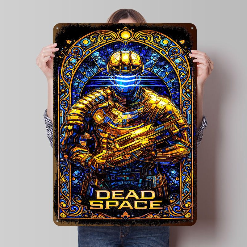 Retro Gaming Space - Poster Seni Kaca Patri Dead Space,