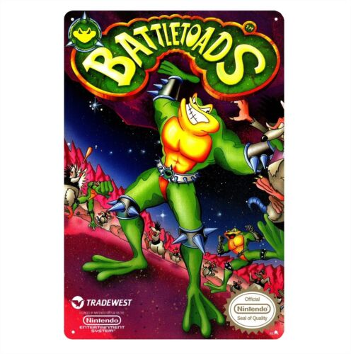 Retro Gaming Video - Battletoads Nes Retro Video Game Metal
