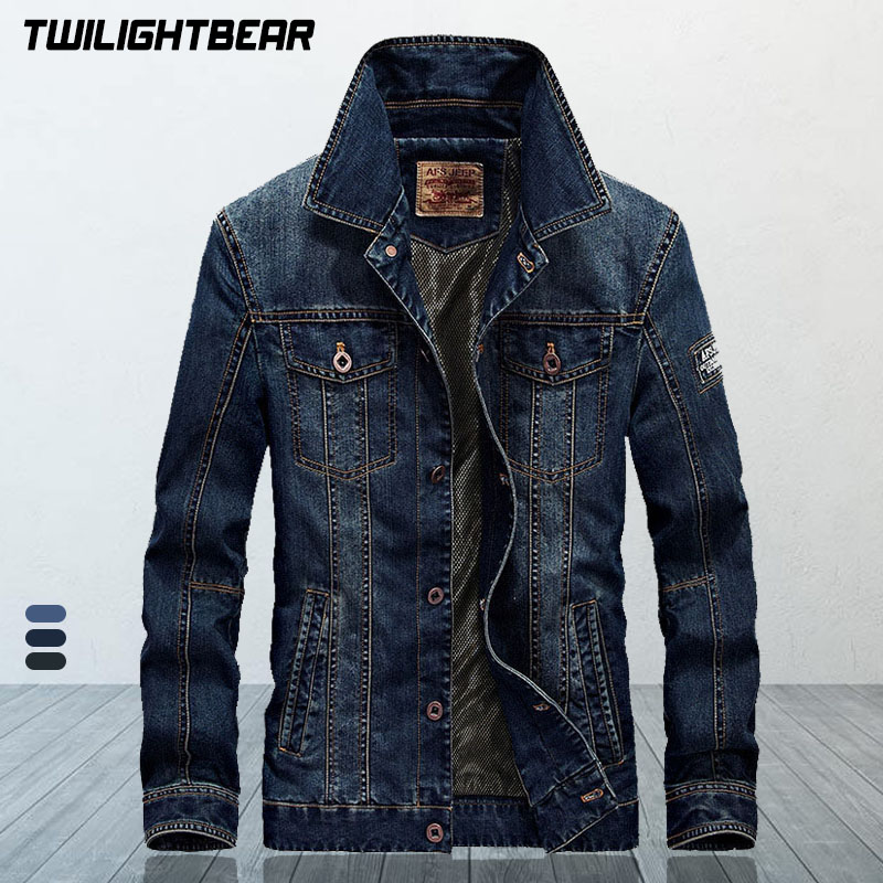 Retro Gaming Jacket - Jaket Denim Pria Berkualitas Tinggi 5XL