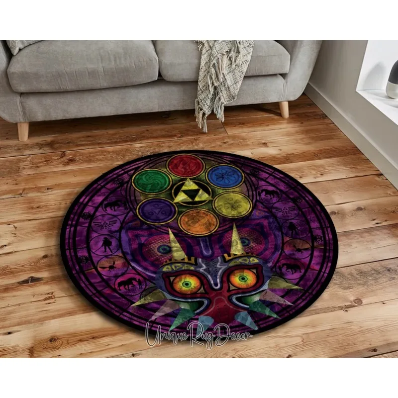 Retro Gaming Zelda - Karpet Bulat Simbol Zelda Karpet Ruang