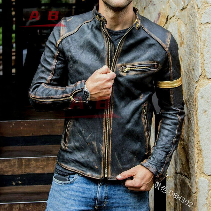 Retro Gaming Jacket - Jaket Kulit Retro Motor Streetwear Blazer