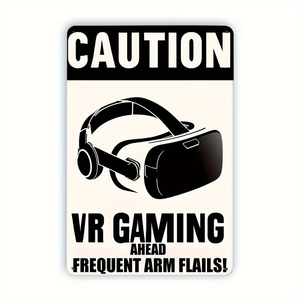 1 Buah Papan Tanda Logam VR Ga - Retro Gaming In Vr ulasan dan harga