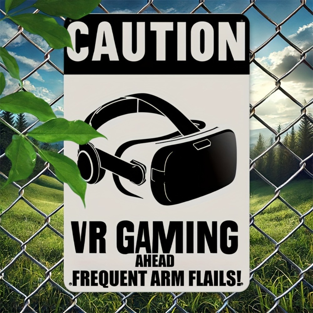 1 Buah Papan Tanda Logam VR Ga - Retro Gaming In Vr ulasan dan harga