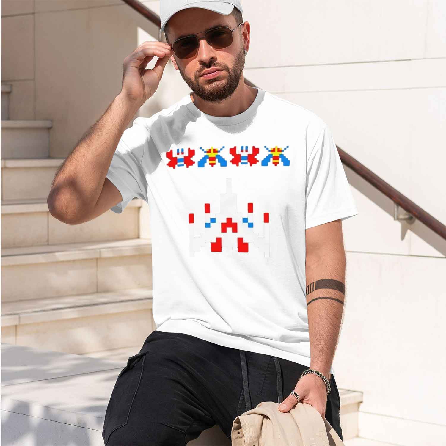 Kaus Vintage Game Video Galaga - Retro Gaming Space ulasan dan harga