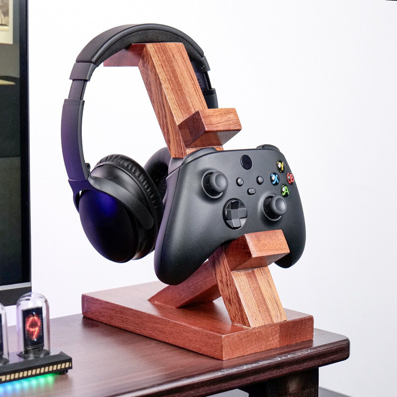 Dudukan Pengontrol Kayu Multif - Retro Gaming Space ulasan dan harga