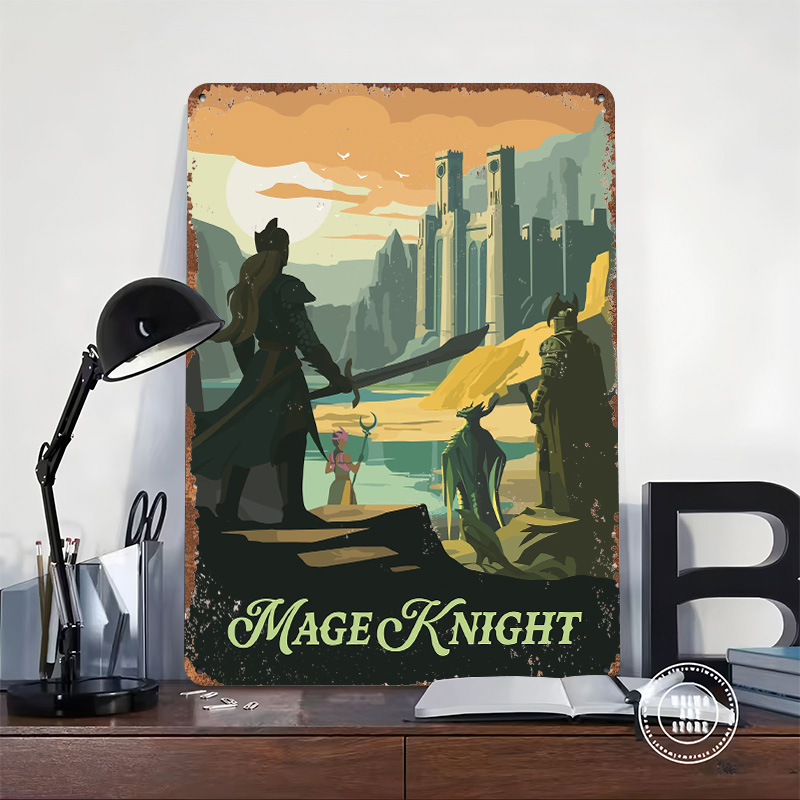 Poster Cetak Terinspirasi dari - Retro Knight Gaming ulasan dan harga