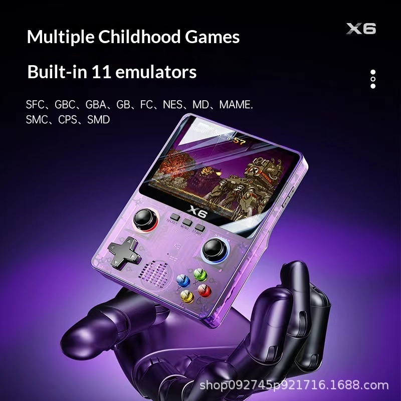 Konsol Game Genggam X6 Pemutar - Retro Gaming X6 ulasan dan harga
