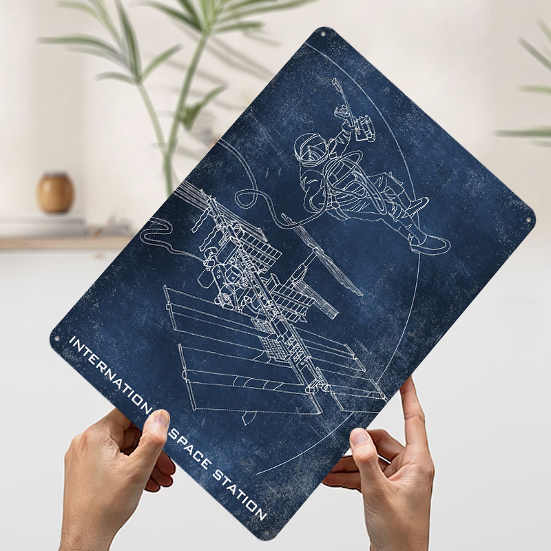 Poster Cetak Stasiun Luar Angk - Retro Gaming Space ulasan dan harga