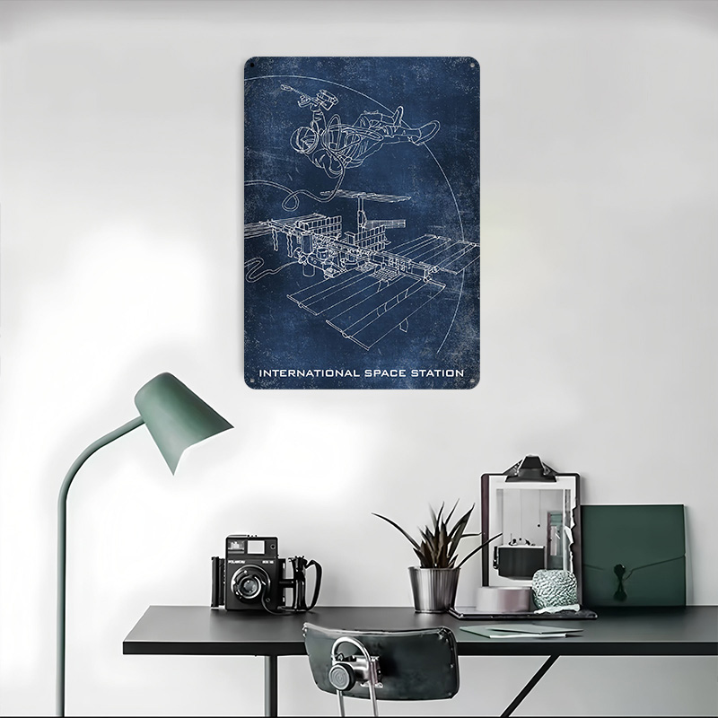 Poster Cetak Stasiun Luar Angk - Retro Gaming Space ulasan dan harga