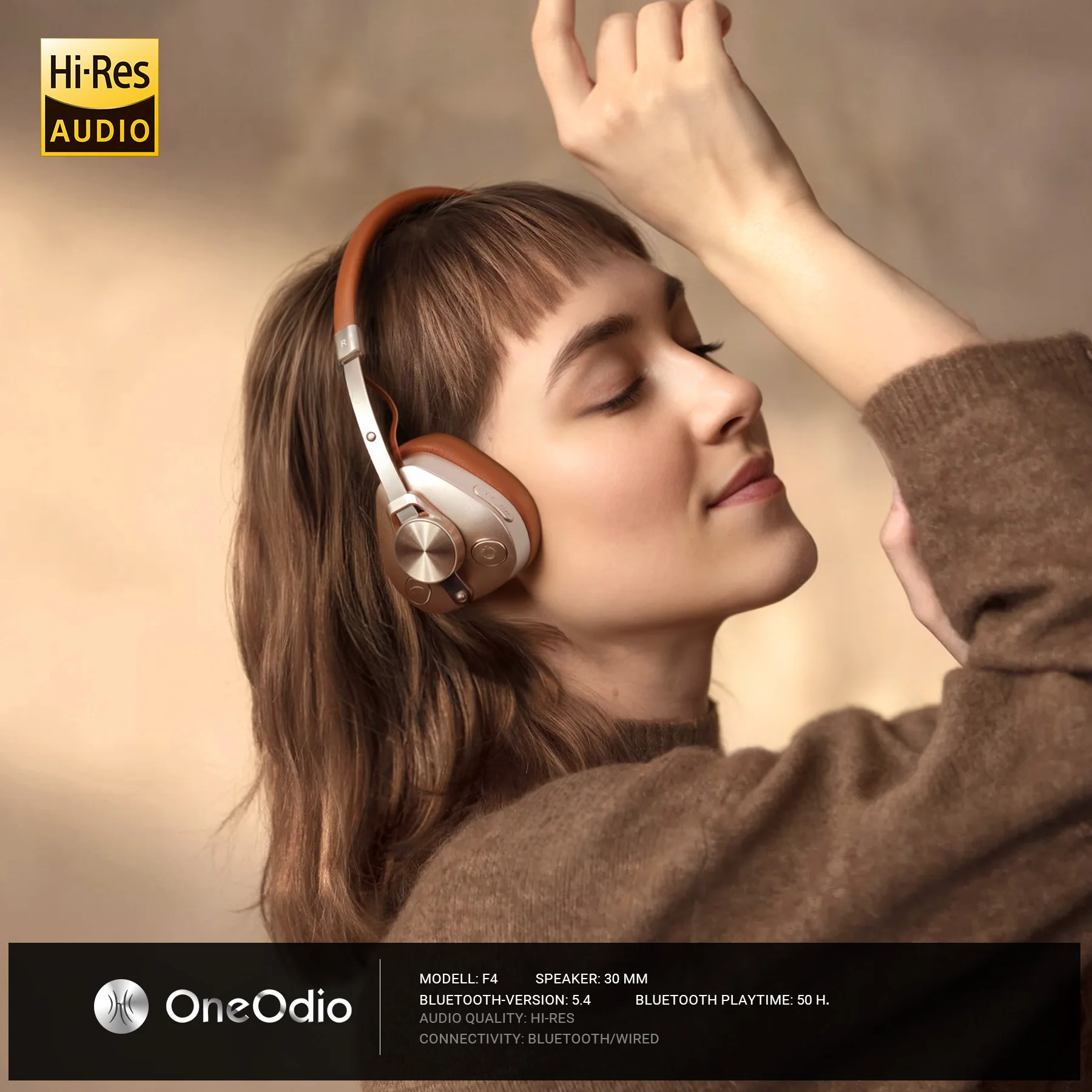 Oneodio F4 Headphone Bluetooth - Retro Gaming Phone ulasan dan harga
