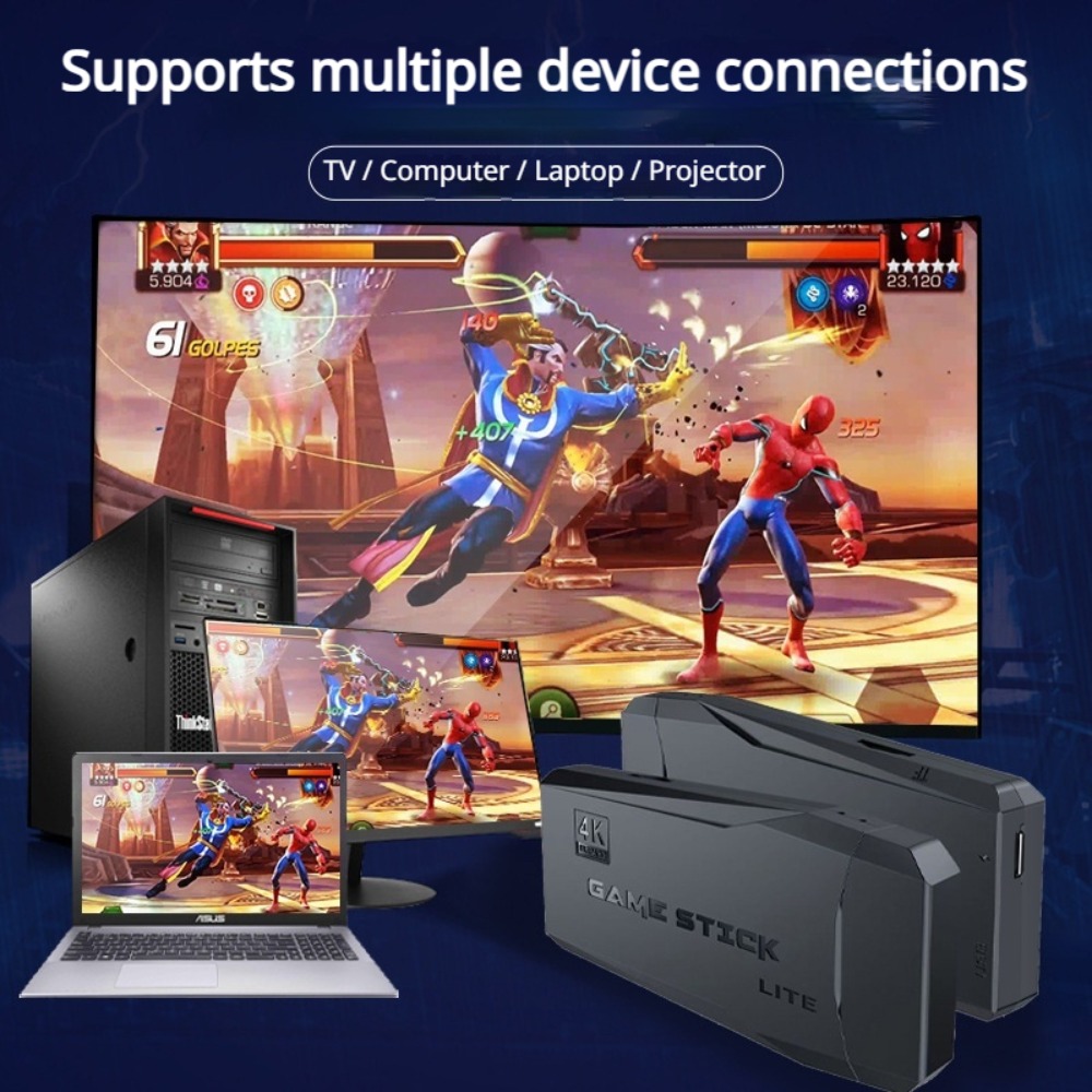 Konsol Game Stick Retro 4K Por - Retro Gaming Emulator ulasan dan harga