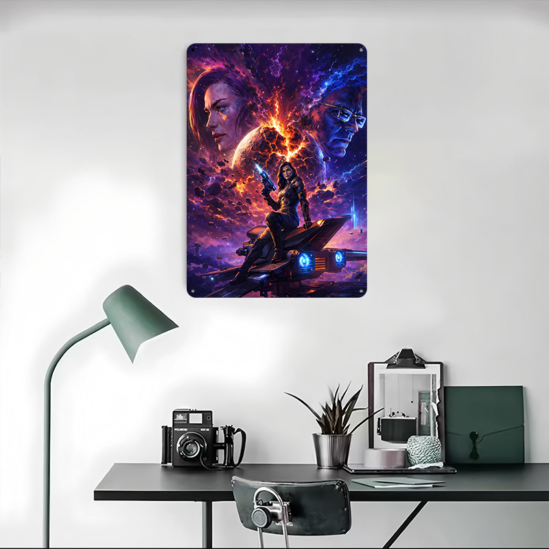 Poster Tinplate Prajurit Sci-f - Retro Gaming Space ulasan dan harga