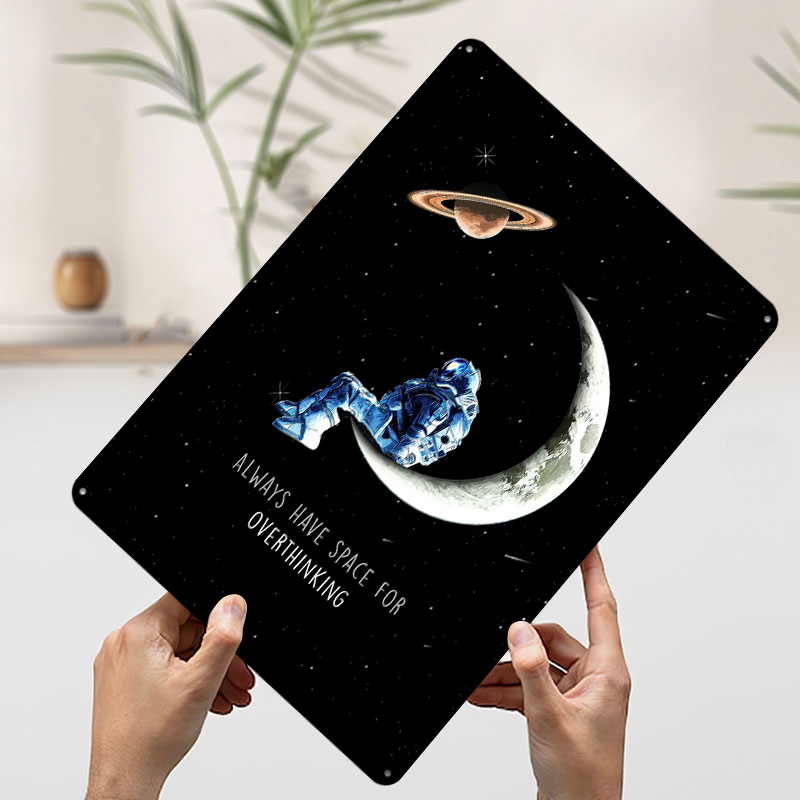 Poster Tinplate dengan Tulisan - Retro Gaming Space ulasan dan harga