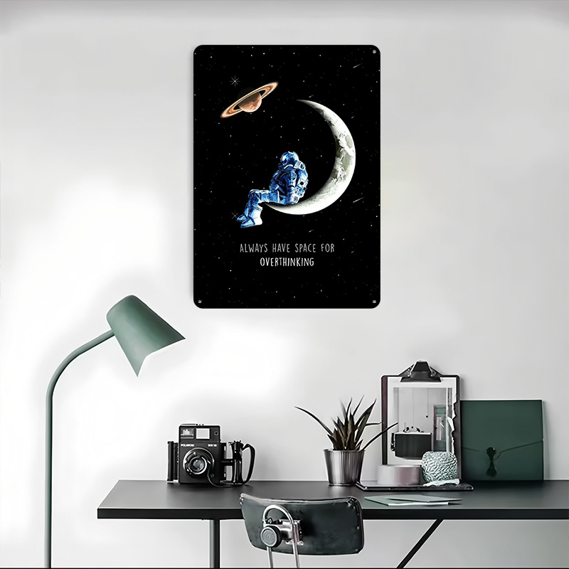 Poster Tinplate dengan Tulisan - Retro Gaming Space ulasan dan harga