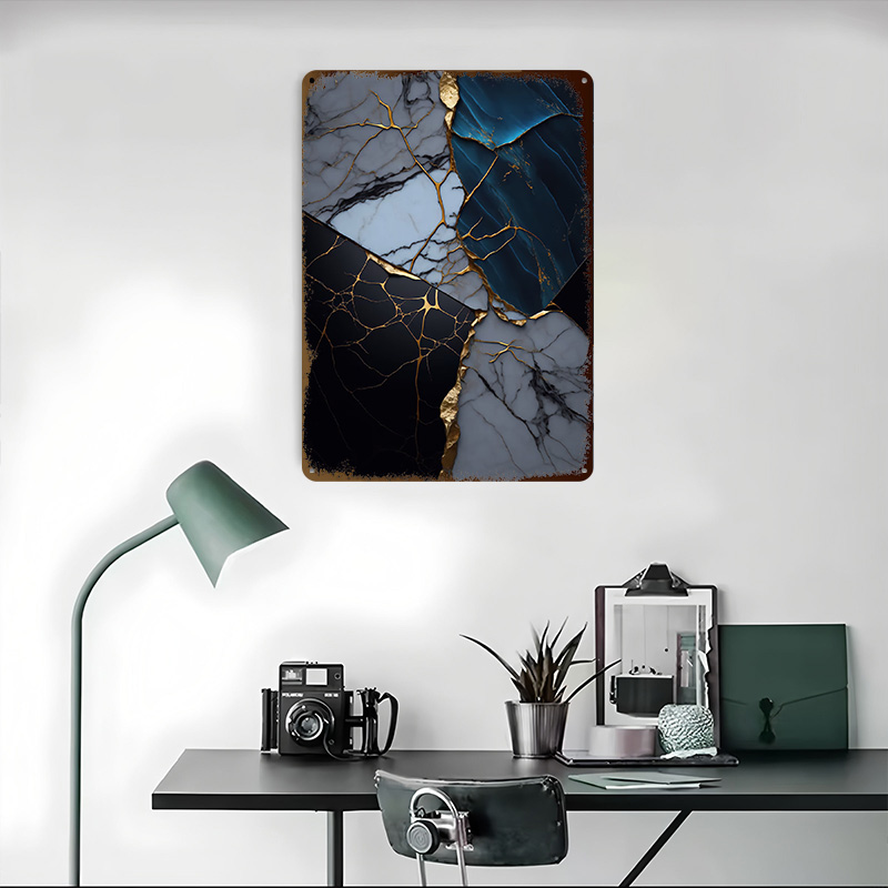 Poster Kintsugi Marmer Abstrak - Retro Gaming Gifts For Men ulasan dan harga
