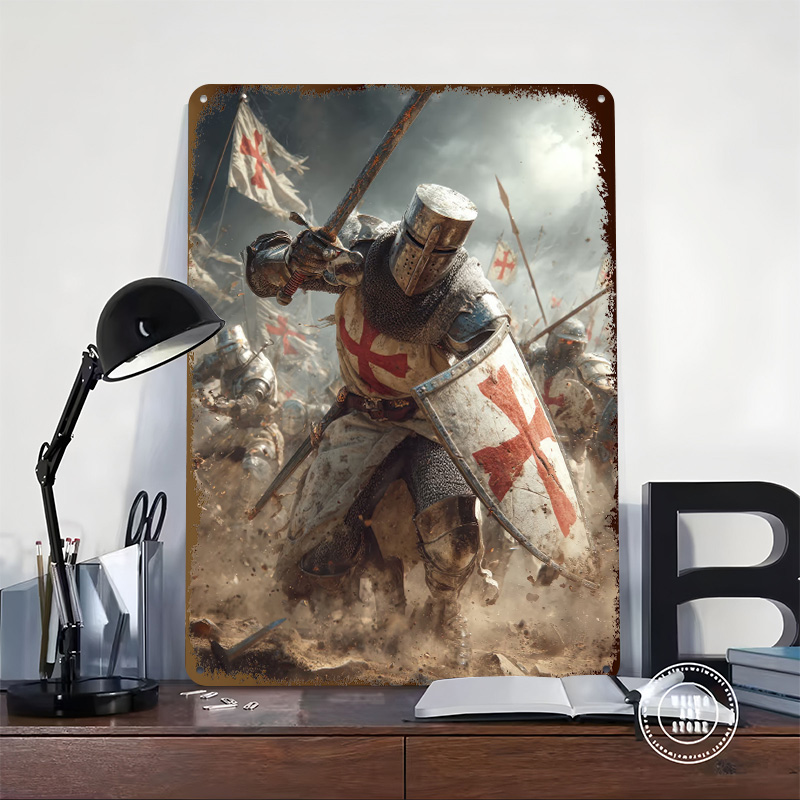 Poster Tekstur Cetak 3D Crusad - Retro Knight Gaming ulasan dan harga