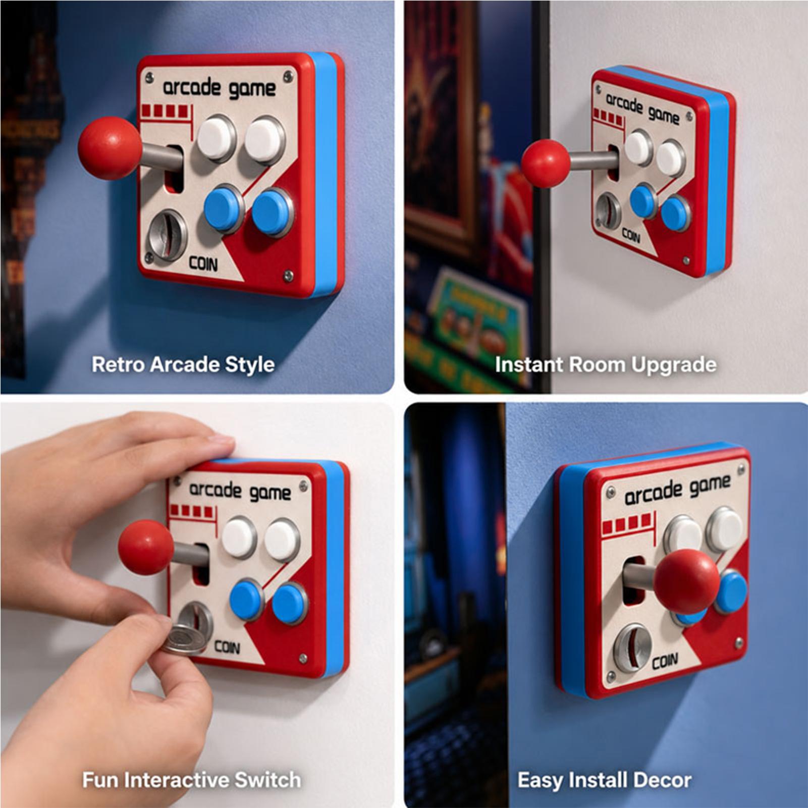 Penutup Sakelar Lampu Game Ret - Retro Gaming Fun ulasan dan harga